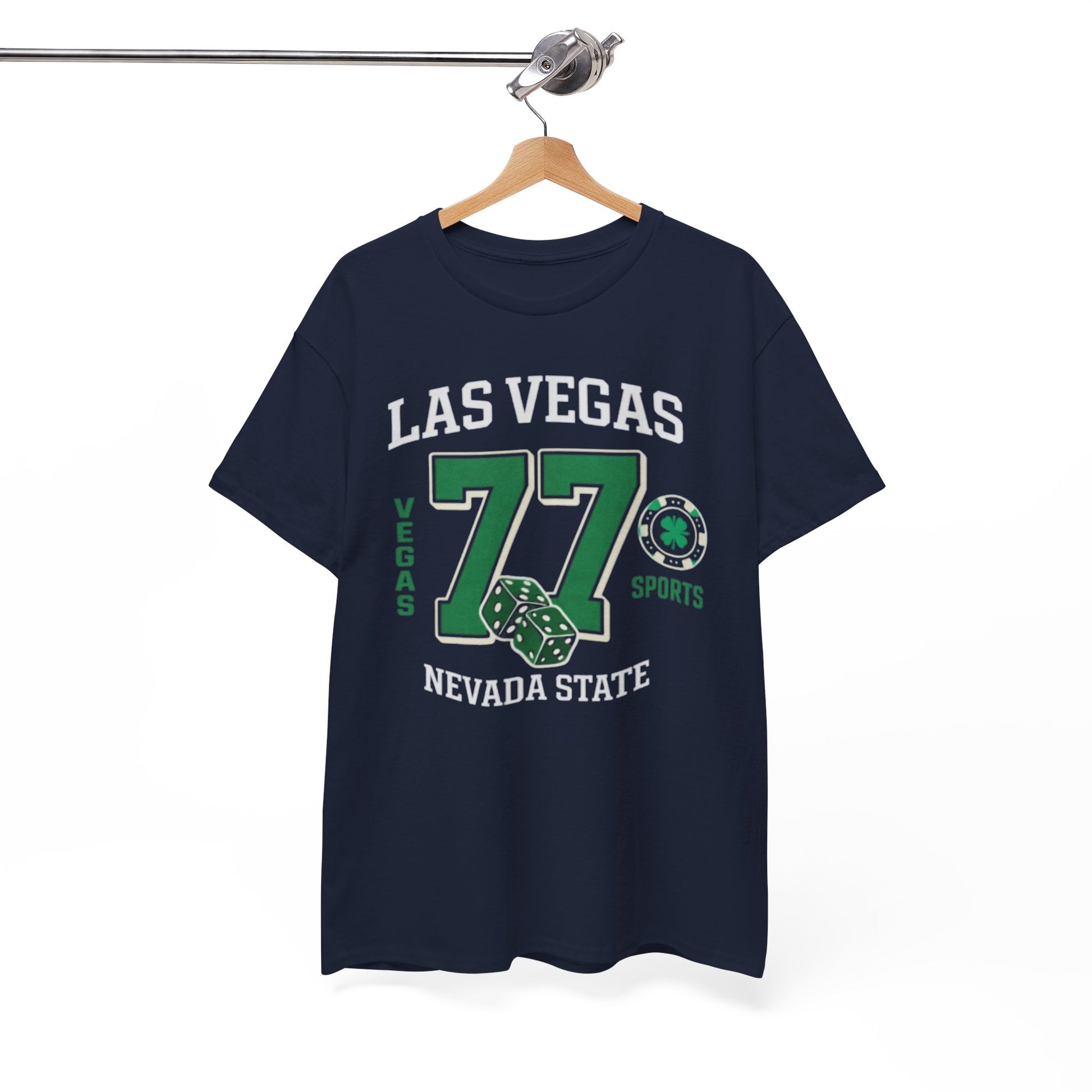 Las Vegas 77 Nevada State Tee – Retro Sports Casino Graphic T-Shirt – lightweight game day shirt, nfl fan apparel, image 1.0