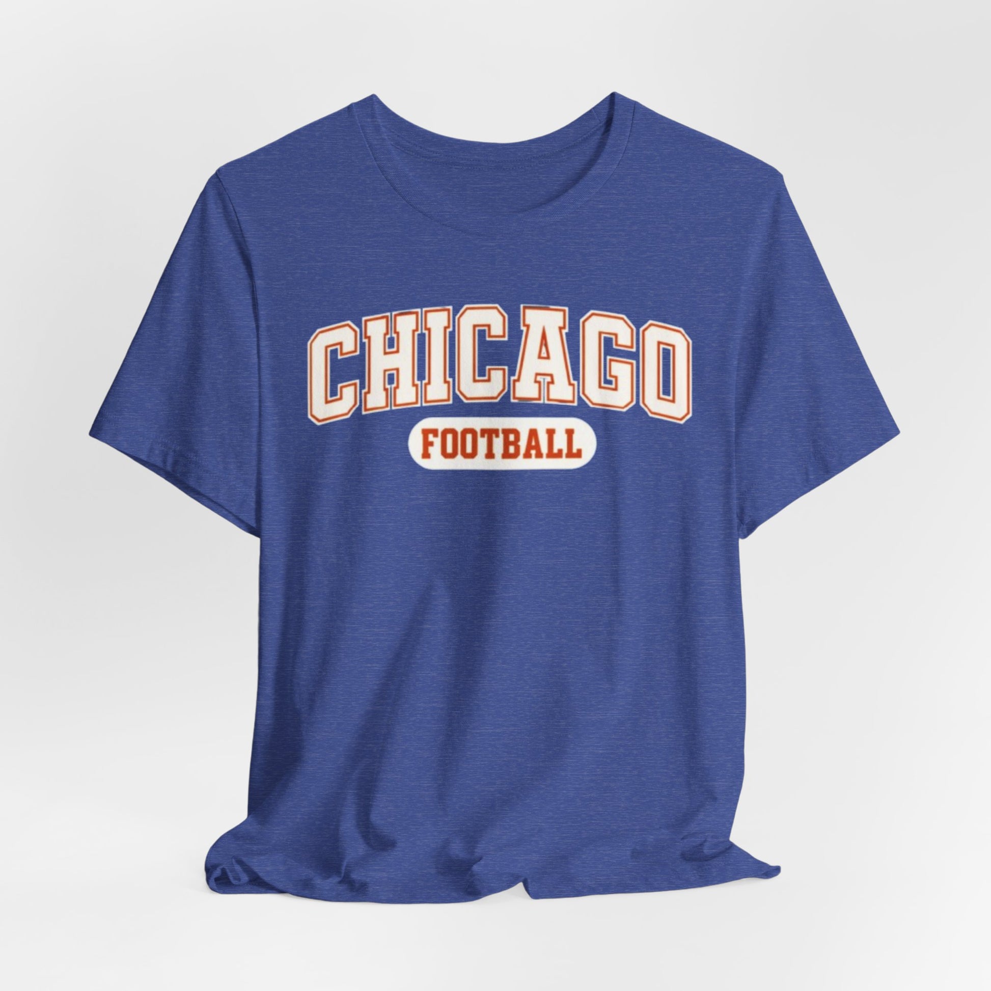 Dark Slate Blue Chicago Football T-Shirt — Vintage Collegiate Team Tee