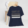 Dark Slate Gray Chicago Crow My Goodness Tee — Vintage Striped Graphic T‑Shirt