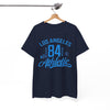 White Smoke Los Angeles athletic shirt  vintage sports  84 jersey tee  college style shirt