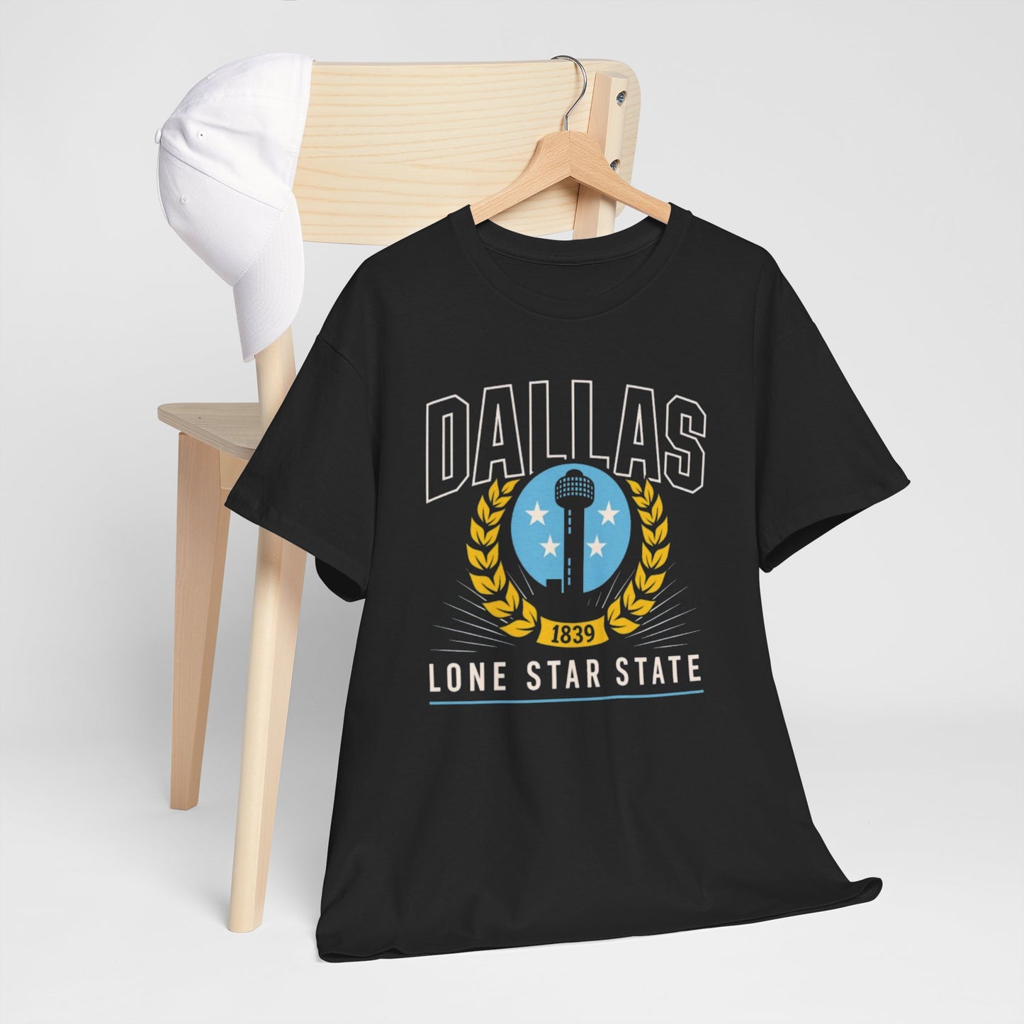 Dallas Lone Star State T‑Shirt — Retro City Crest Tee