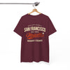 White Smoke San Francisco Majestic Baseball Tee — Vintage West Coast Baseball Legends Shirt