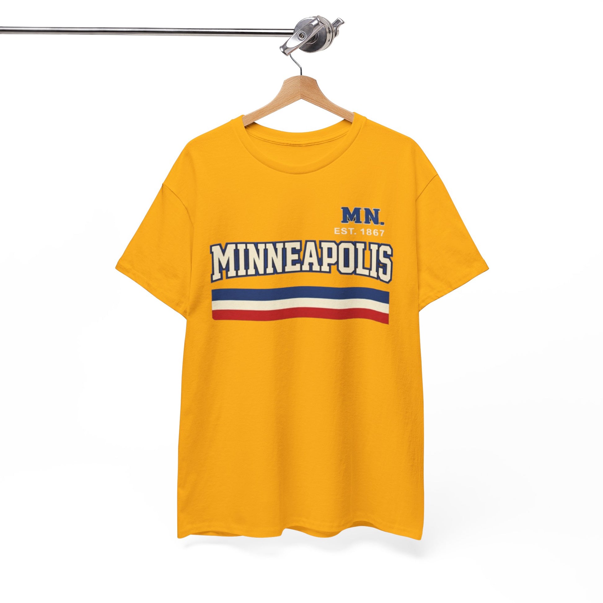 Minneapolis Vintage Stripe Tee — Established 1867 City Shirt streetwear fashion product image 3