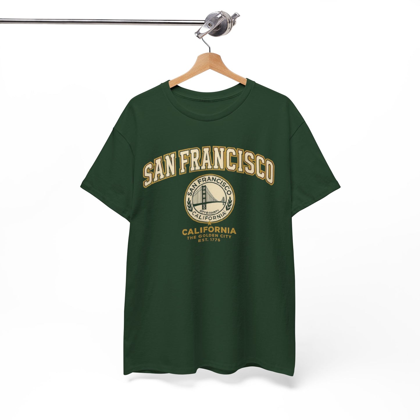 White Smoke Golden City San Francisco Heritage Graphic T-Shirt – California Urban Classic Tee