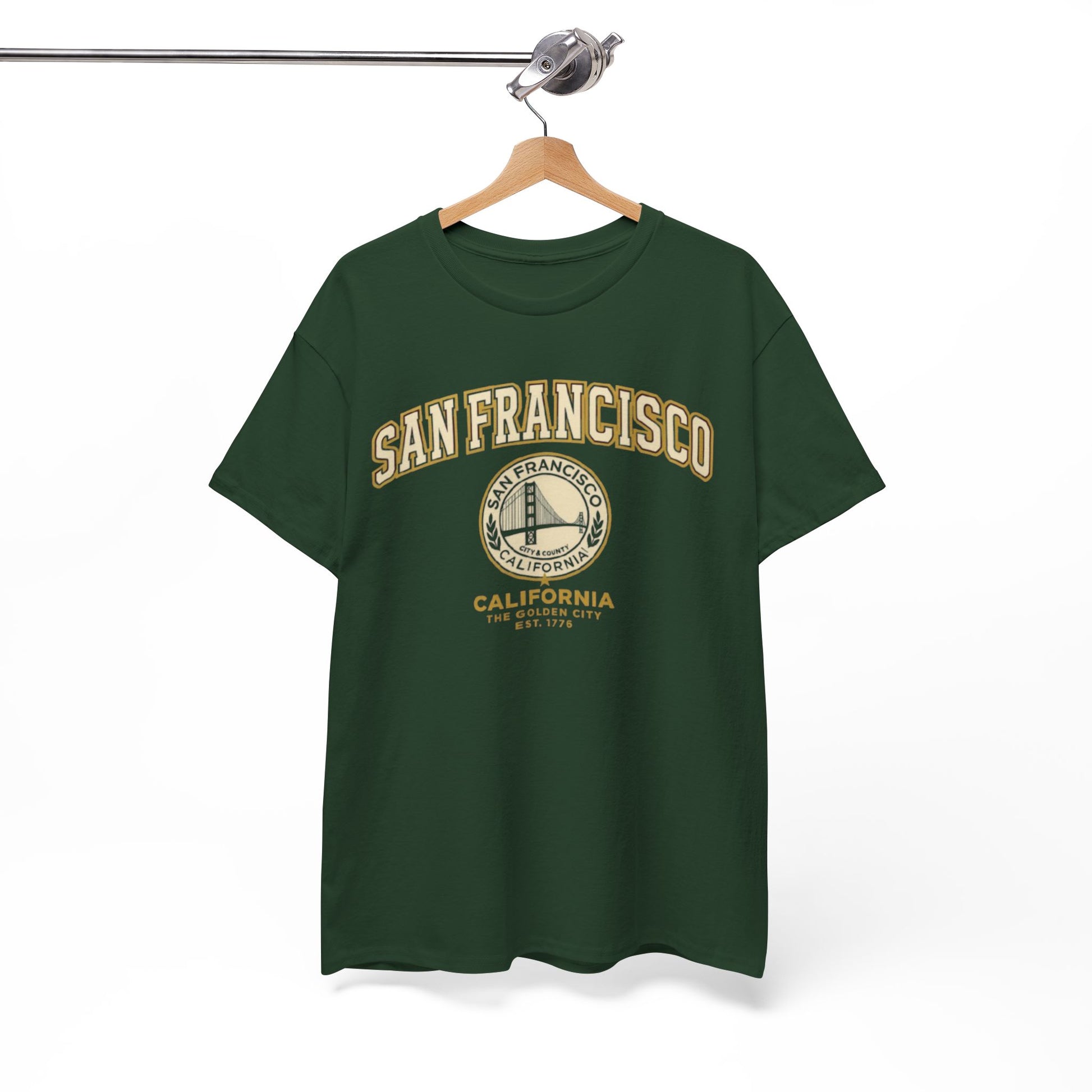 White Smoke Golden City San Francisco Heritage Graphic T-Shirt – California Urban Classic Tee