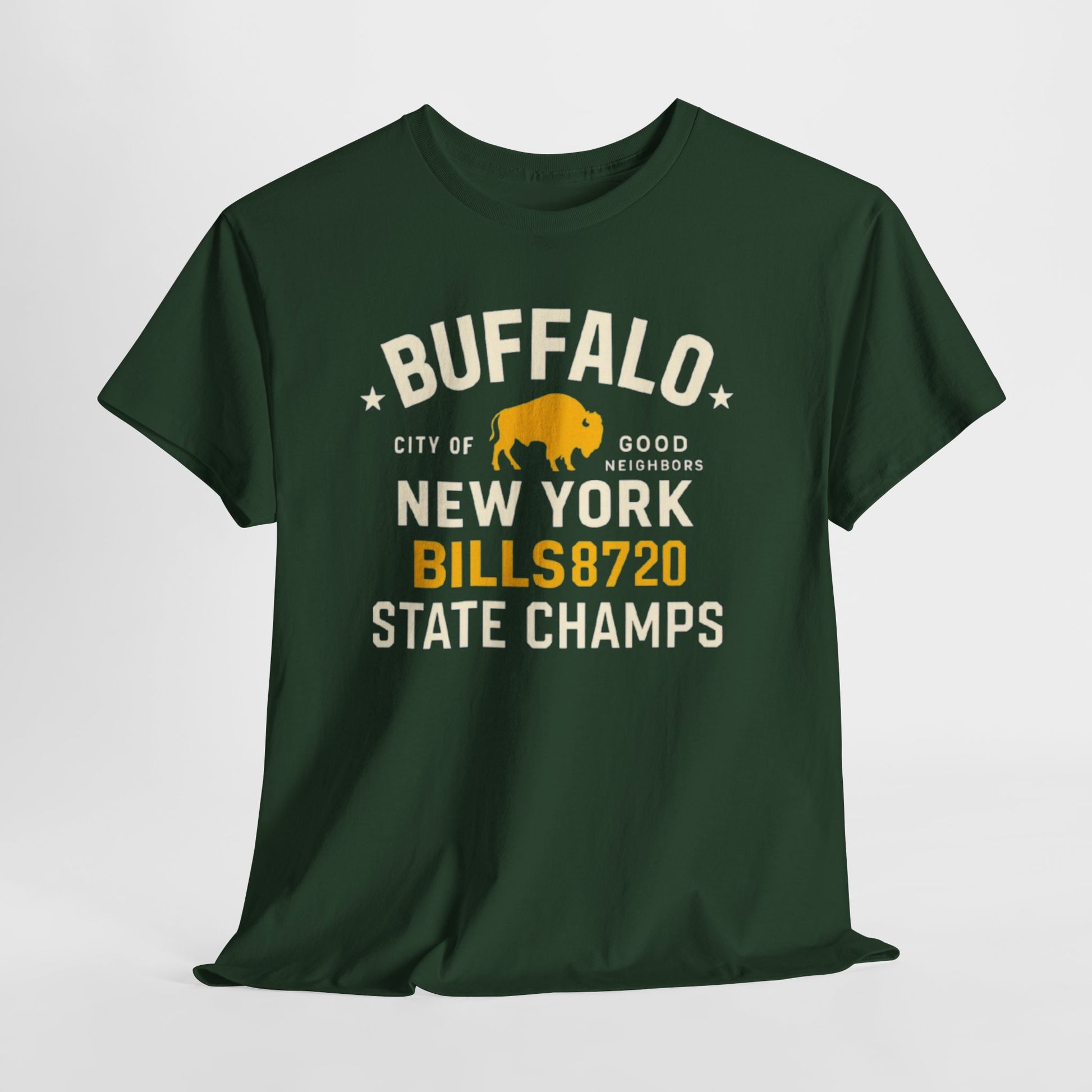Dark Slate Gray Buffalo New York Bills 8720 State Champs T‑Shirt
