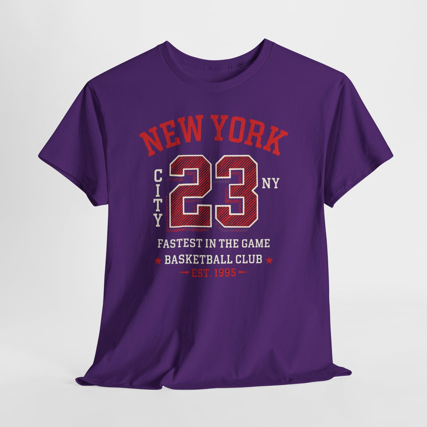 Dark Slate Blue New York City 23 Basketball T-Shirt – NYC Athletic Varsity Streetwear Tee