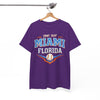 White Smoke Miami Florida 305 Baseball T-Shirt — Retro Sports Tee