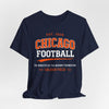 Dark Slate Gray Chicago Football Tee — Soldier Field Vintage-style Fan Shirt