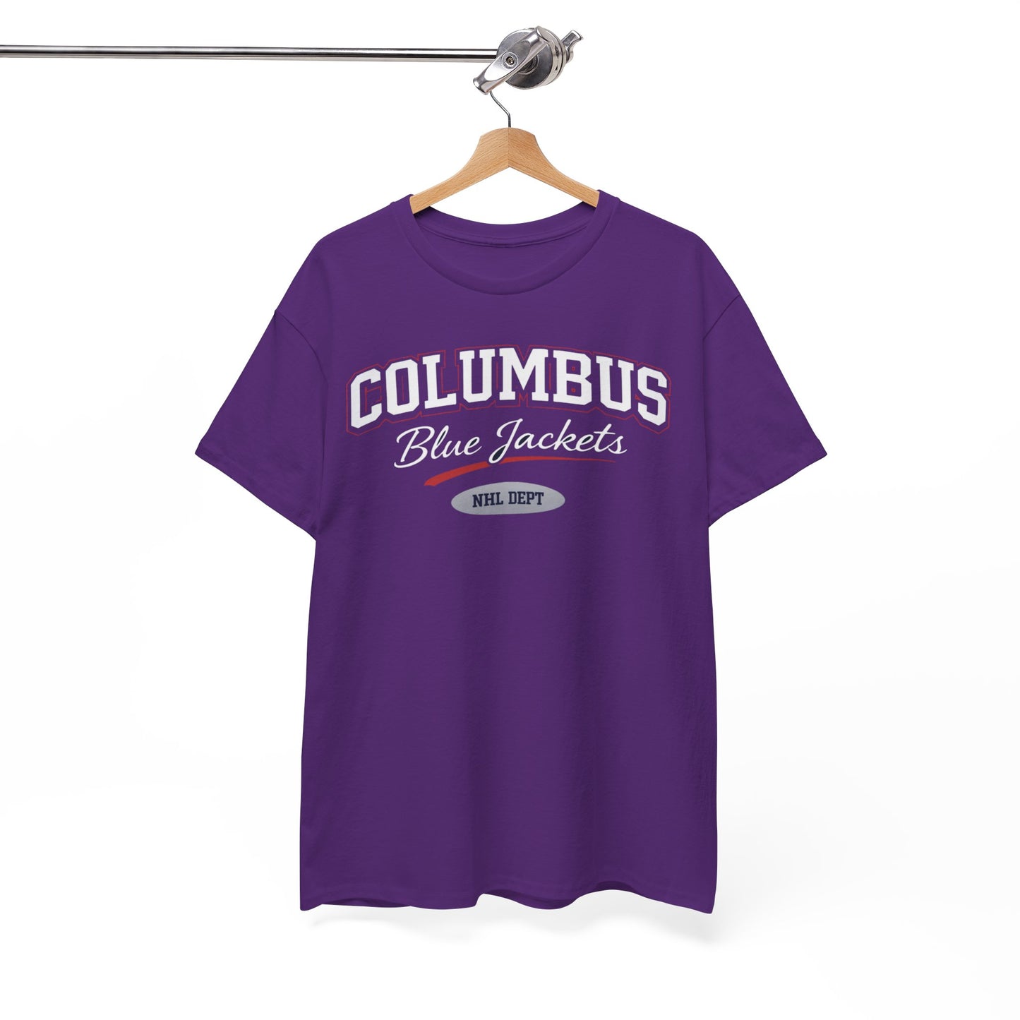 White Smoke Columbus Blue Jackets Vintage varsity-style lettering T-Shirt