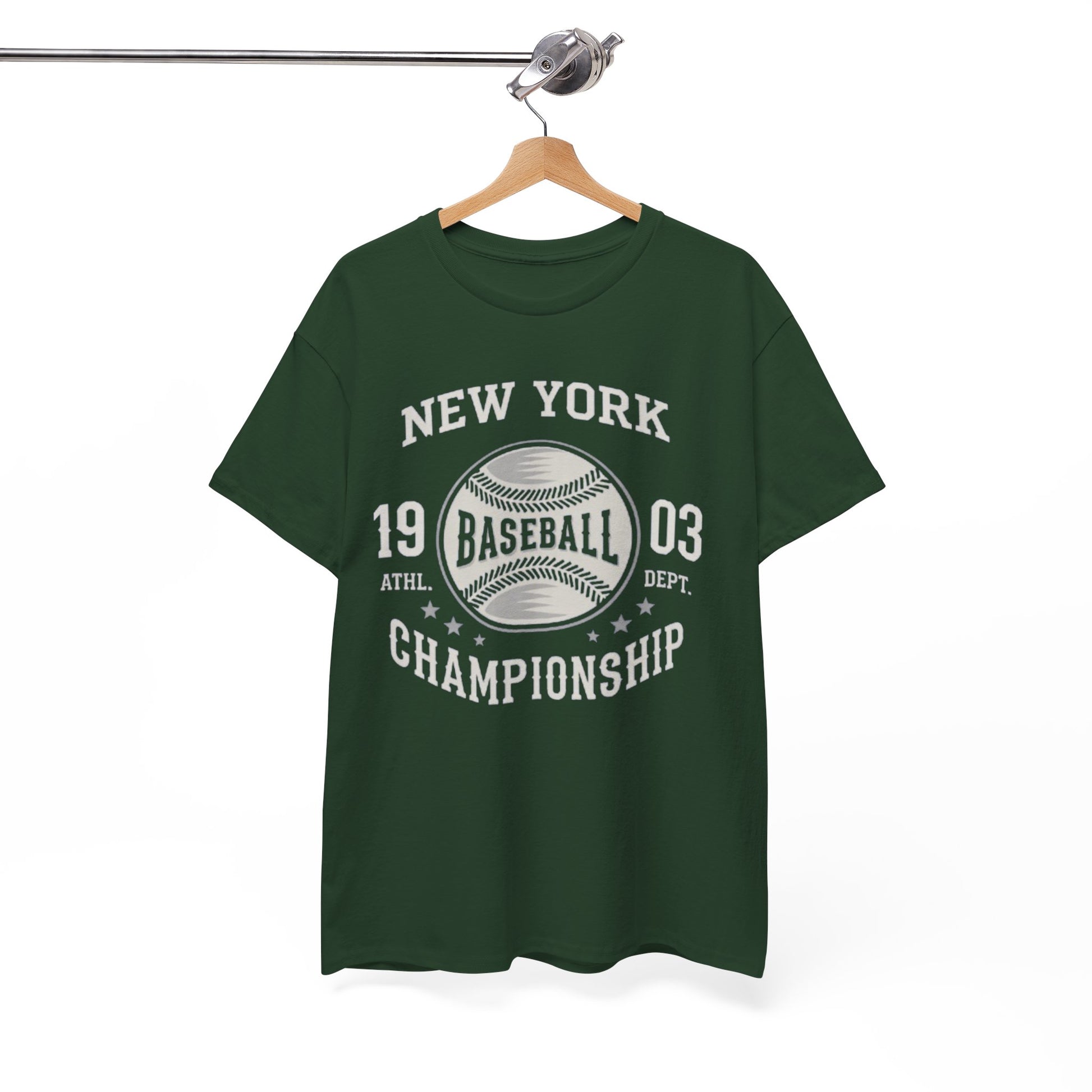 White Smoke Baseball Championship T-Shirt — New York 1903 Vintage Sports Tee