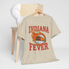 Lavender Indiana Fever Basketball Tee — Retro Flaming Ball Design