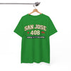 San Jose 408 T-Shirt — NorCal California Retro City Tee West Coast vintage shirt
