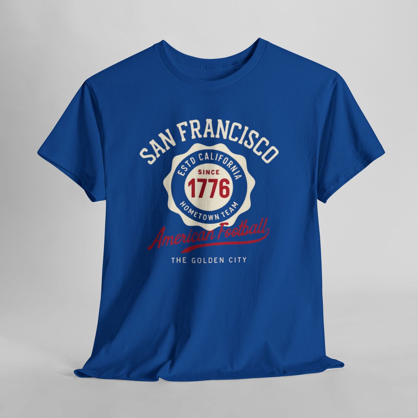 San Francisco American Football Heritage T-Shirt – Golden City Hometown Style Tee