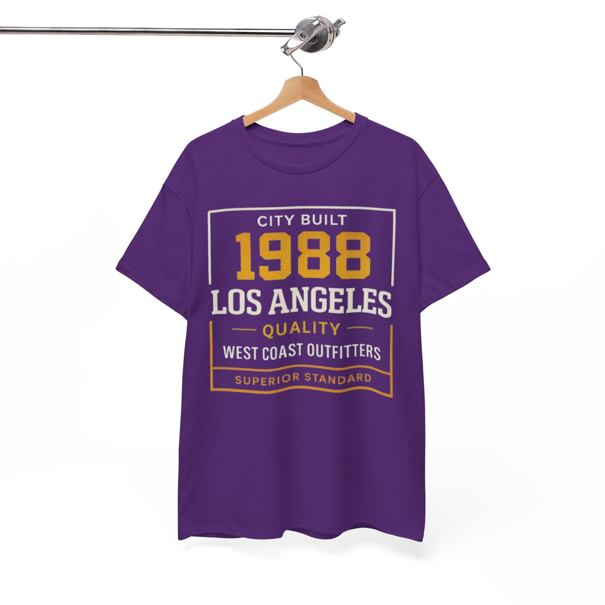 White Smoke 1988 Los Angeles Vintage Tee — West Coast Outfitters Retro Graphic T-Shirt
