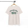 White Smoke Philadelphia 1933 Retro Football Tee