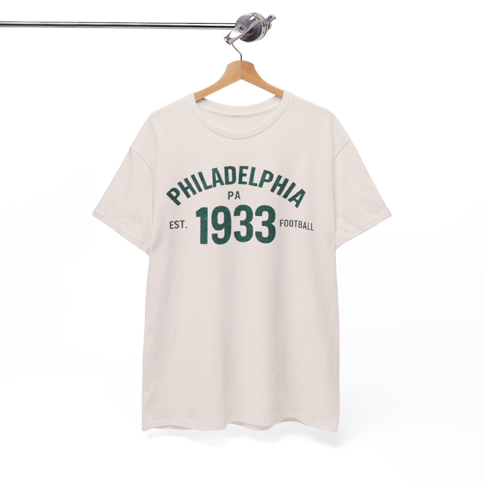 White Smoke Philadelphia 1933 Retro Football Tee