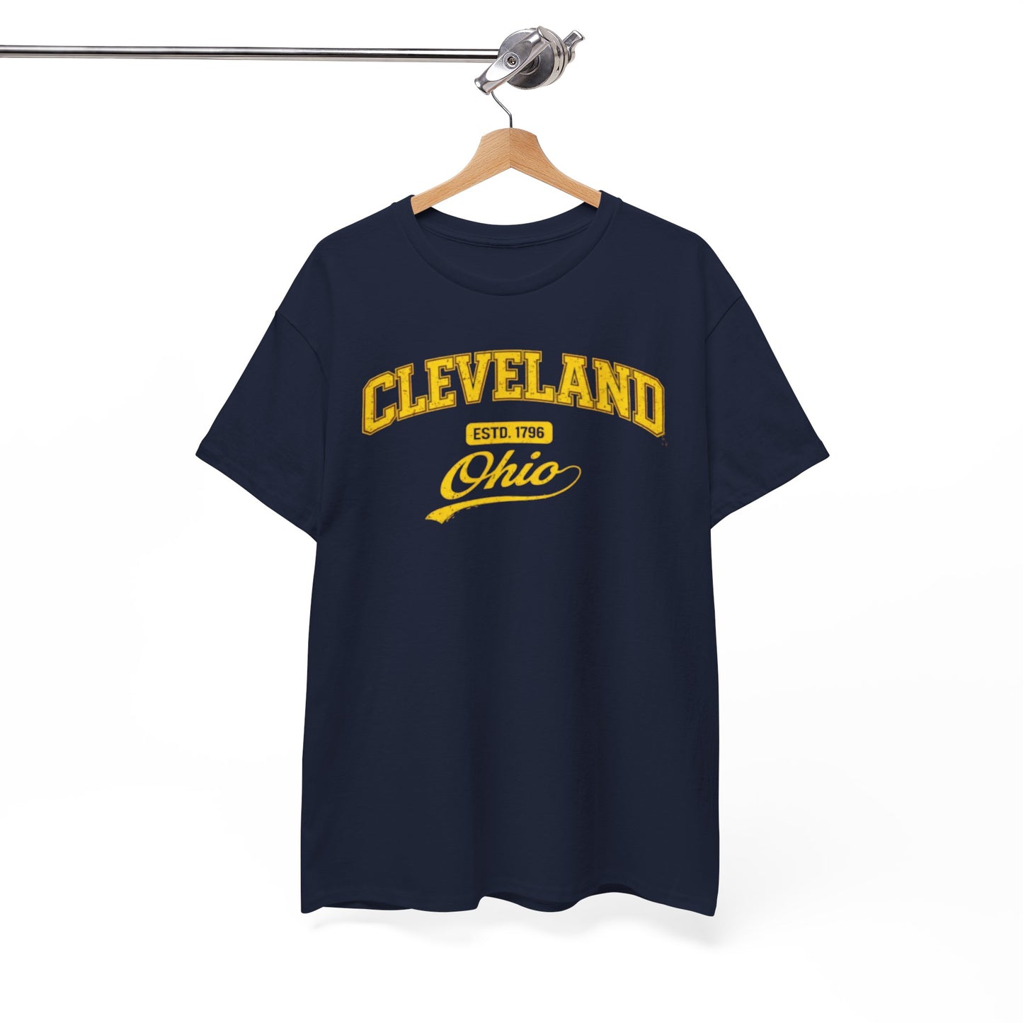 Cleveland Ohio Vintage Script Tee — Retro T-Shirt