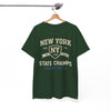 White Smoke New York State Champs Basketball T-Shirt — Vintage Collegiate Tee