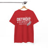 White Smoke Detroit Motor City Tee – 'Detroit 313' Athletic Dept Graphic T‑Shirt