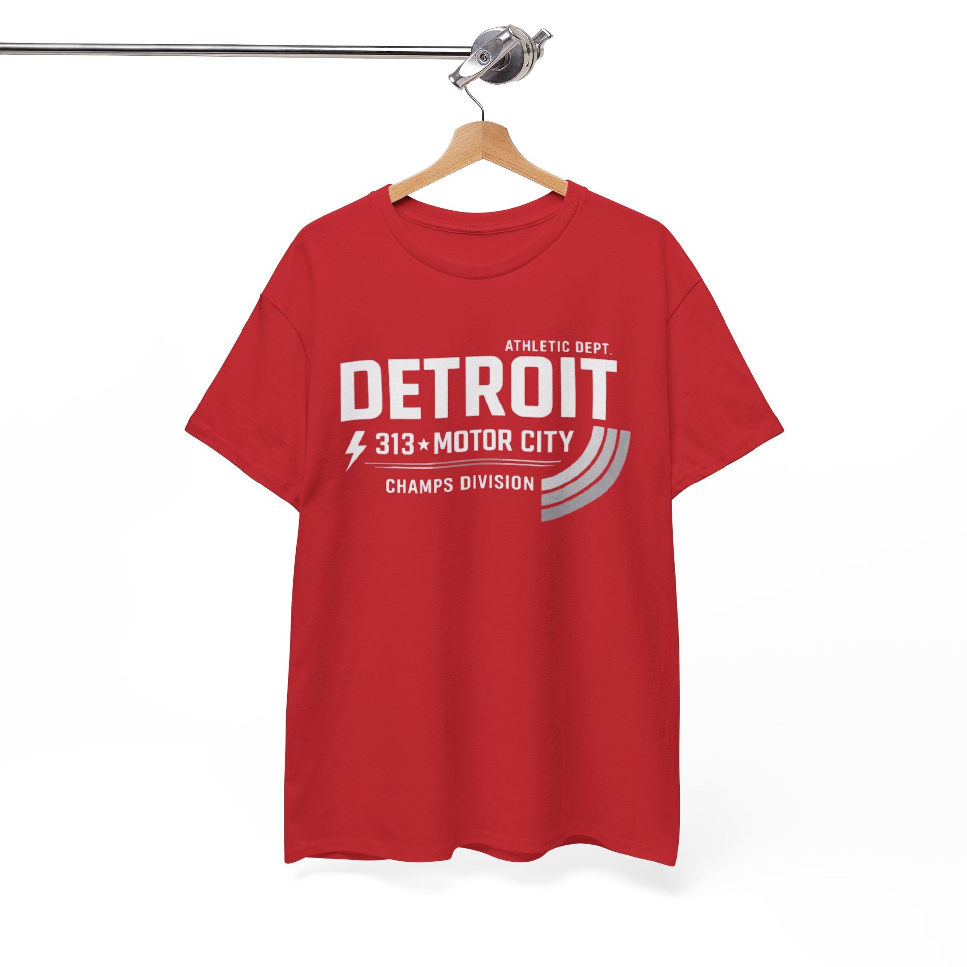 White Smoke Detroit Motor City Tee – 'Detroit 313' Athletic Dept Graphic T‑Shirt