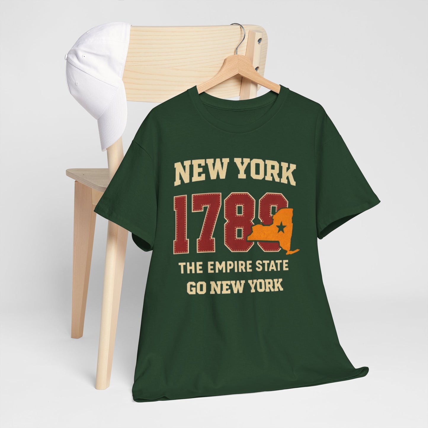 New York 1788 T-Shirt — Empire State Vintage Graphic Tee