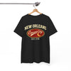 New Orleans Crescent City T-Shirt — Vintage Est. 1718 Tee – fan gear, game day outfit, image 1.0