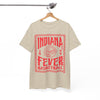 White Smoke Indiana Fever Basketball Tee — Retro Red Checkerboard Team Shirt