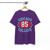 White Smoke Chicago College 85 Vintage Sports Tee