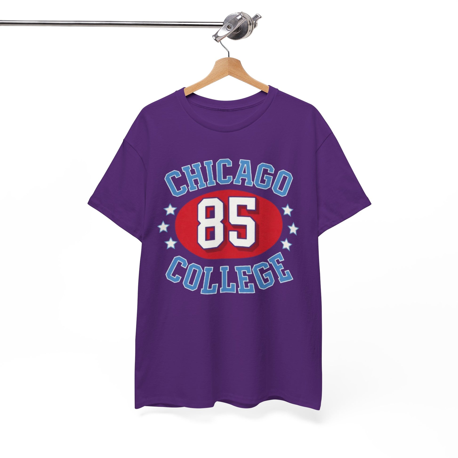 White Smoke Chicago College 85 Vintage Sports Tee