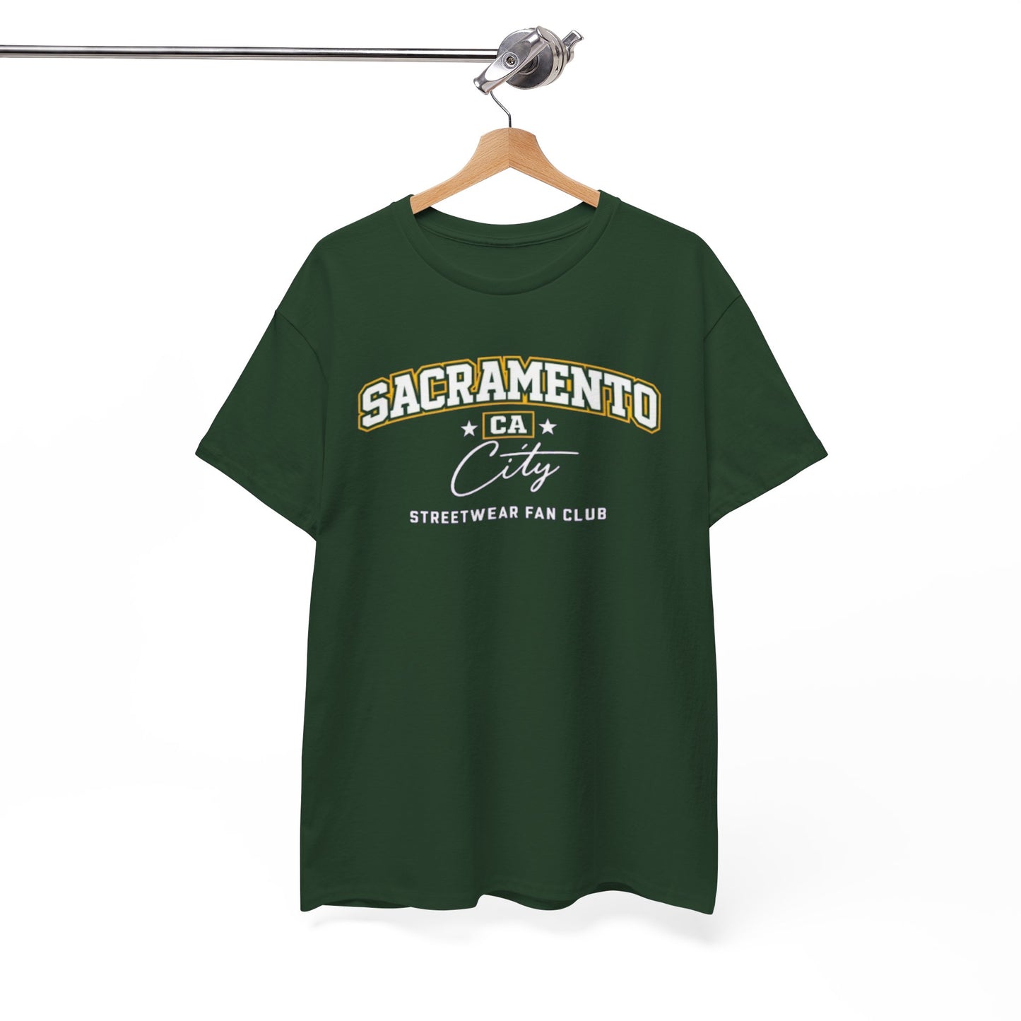 Sacramento CA City Streetwear Tee — "Sacramento" Arch T-Shirt – football shirt, sportswear style, image 1.0
