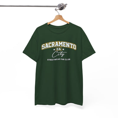 Sacramento CA City Streetwear Tee — "Sacramento" Arch T-Shirt – football shirt, sportswear style, image 1.0