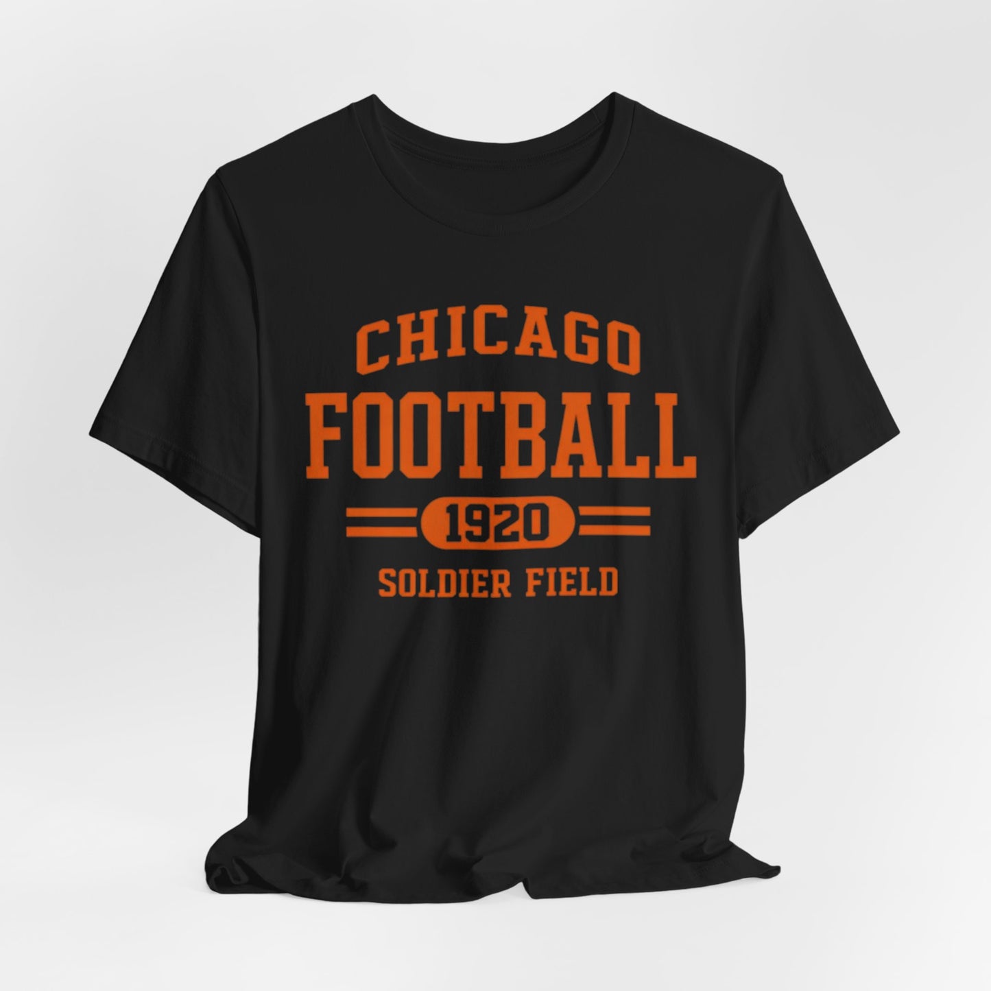 Lavender Chicago Football 1920 Soldier Field Shirt – Vintage Navy Orange Game Day T Shirt