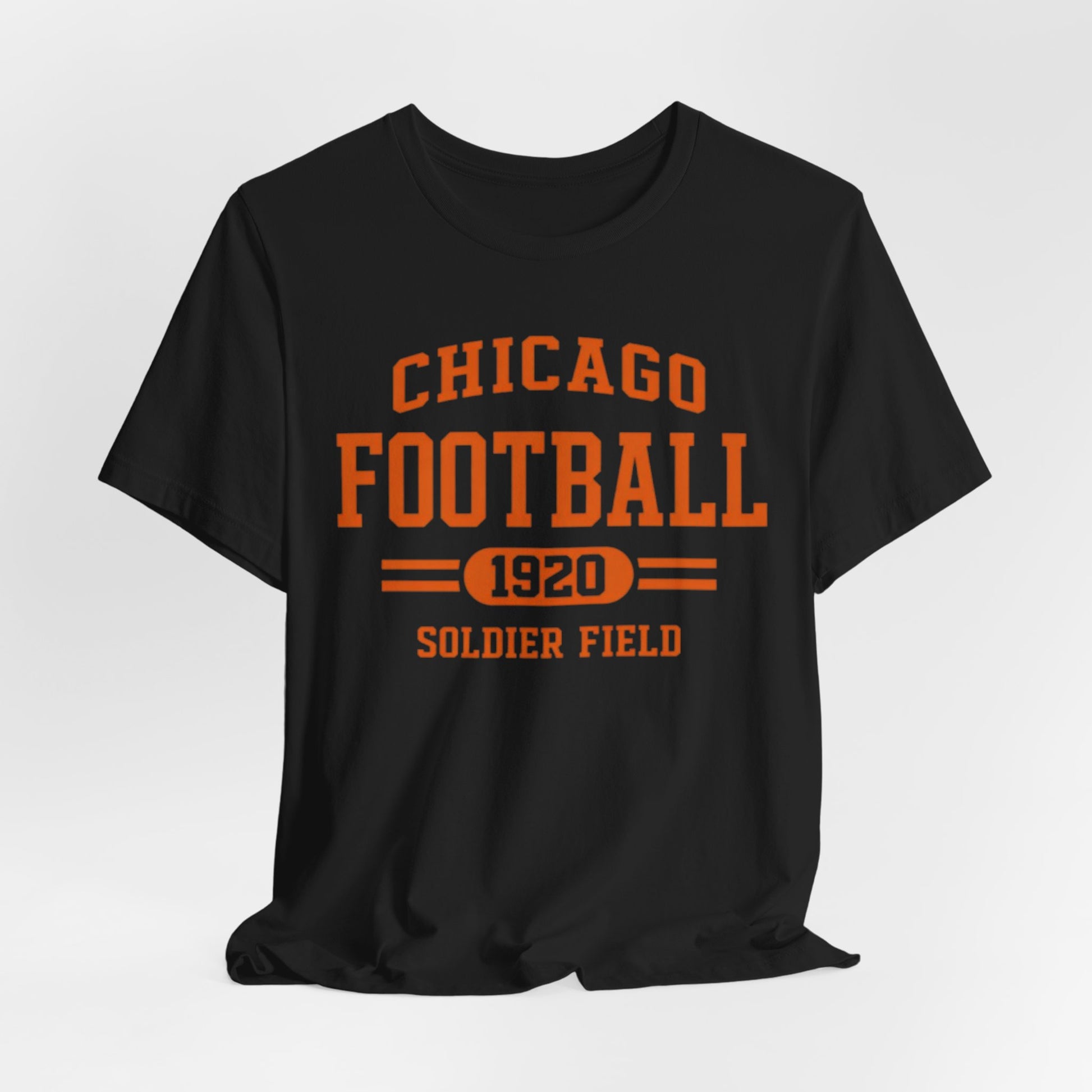 Lavender Chicago Football 1920 Soldier Field Shirt – Vintage Navy Orange Game Day T Shirt