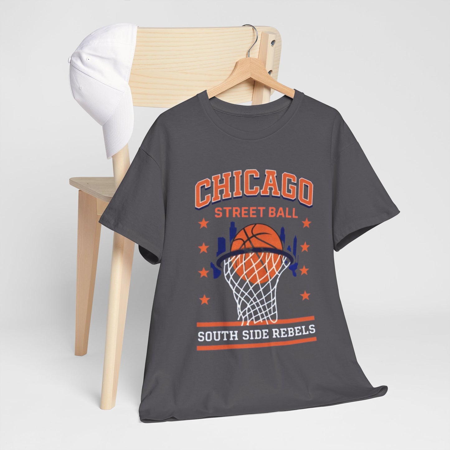 Chicago Street Ball South Side Rebels T-Shirt – Urban Basketball Streetwear Tee