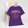 Lavender Charlotte NC Athletics No. 704 T-Shirt — Vintage CLT City Tee