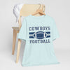 Lavender Cowboys Football T‑Shirt – Retro Striped Football Tee