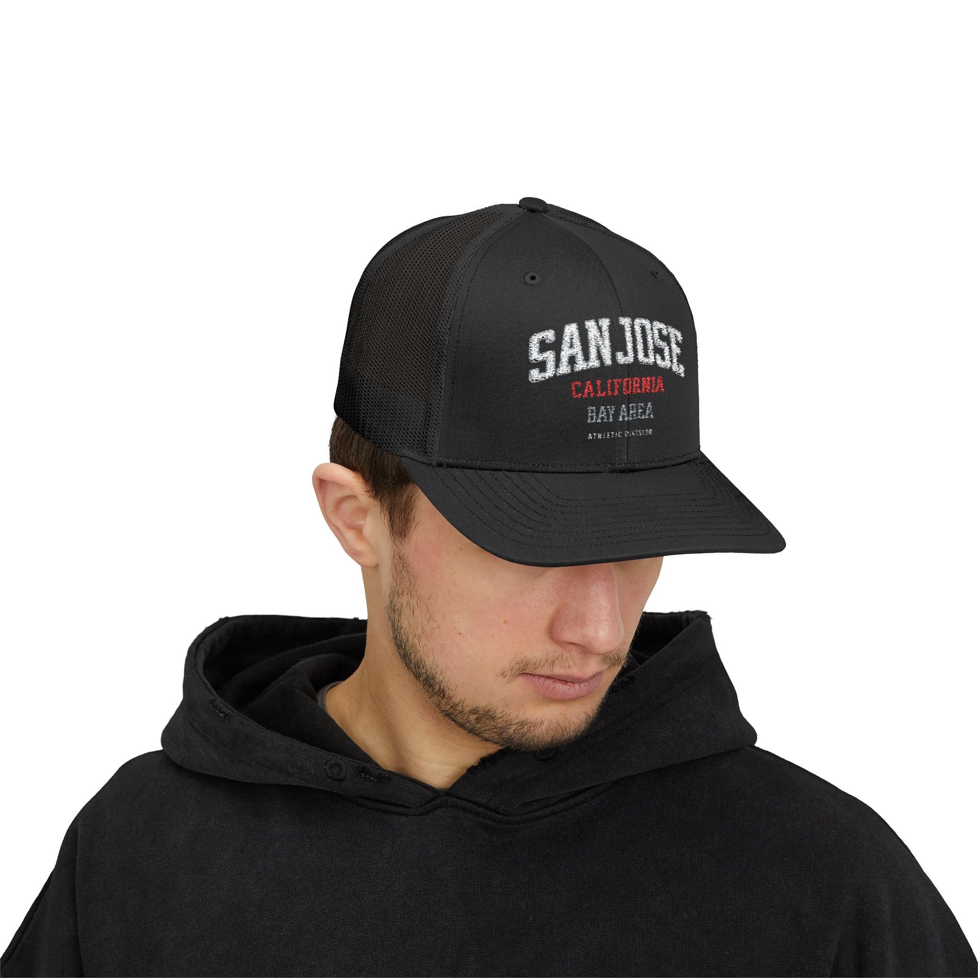 San Jose California Trucker Cap – Bay Area Snapback Hat streetwear fashion product image 13