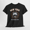 Dark Slate Gray New York Skyline Tee — 'The Empire State' Vintage City Shirt