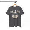 White Smoke Dallas Lone Star Shield T-Shirt vintage tee  retro shirt