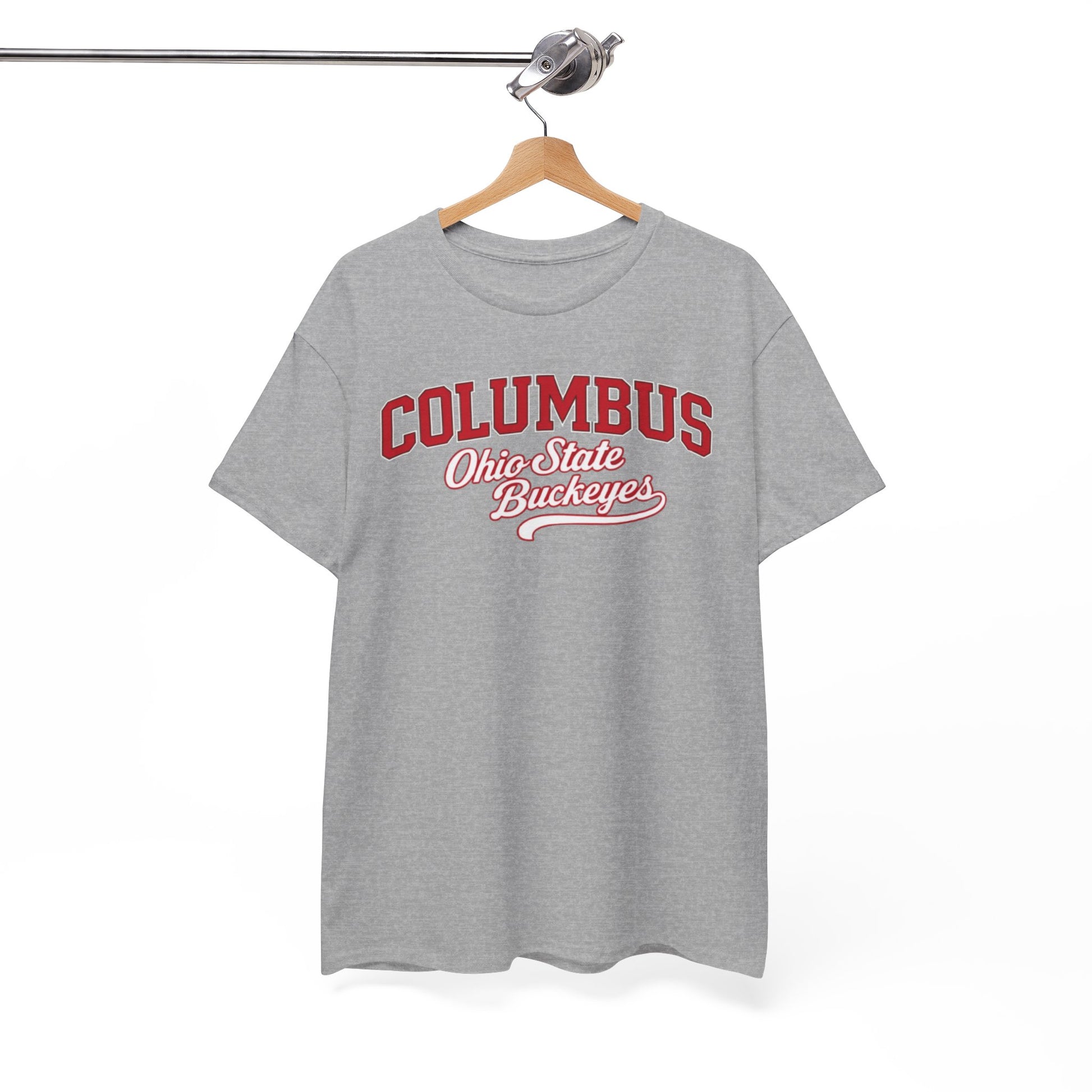 White Smoke Columbus Ohio Varsity T-Shirt – Retro College Style Streetwear Tee