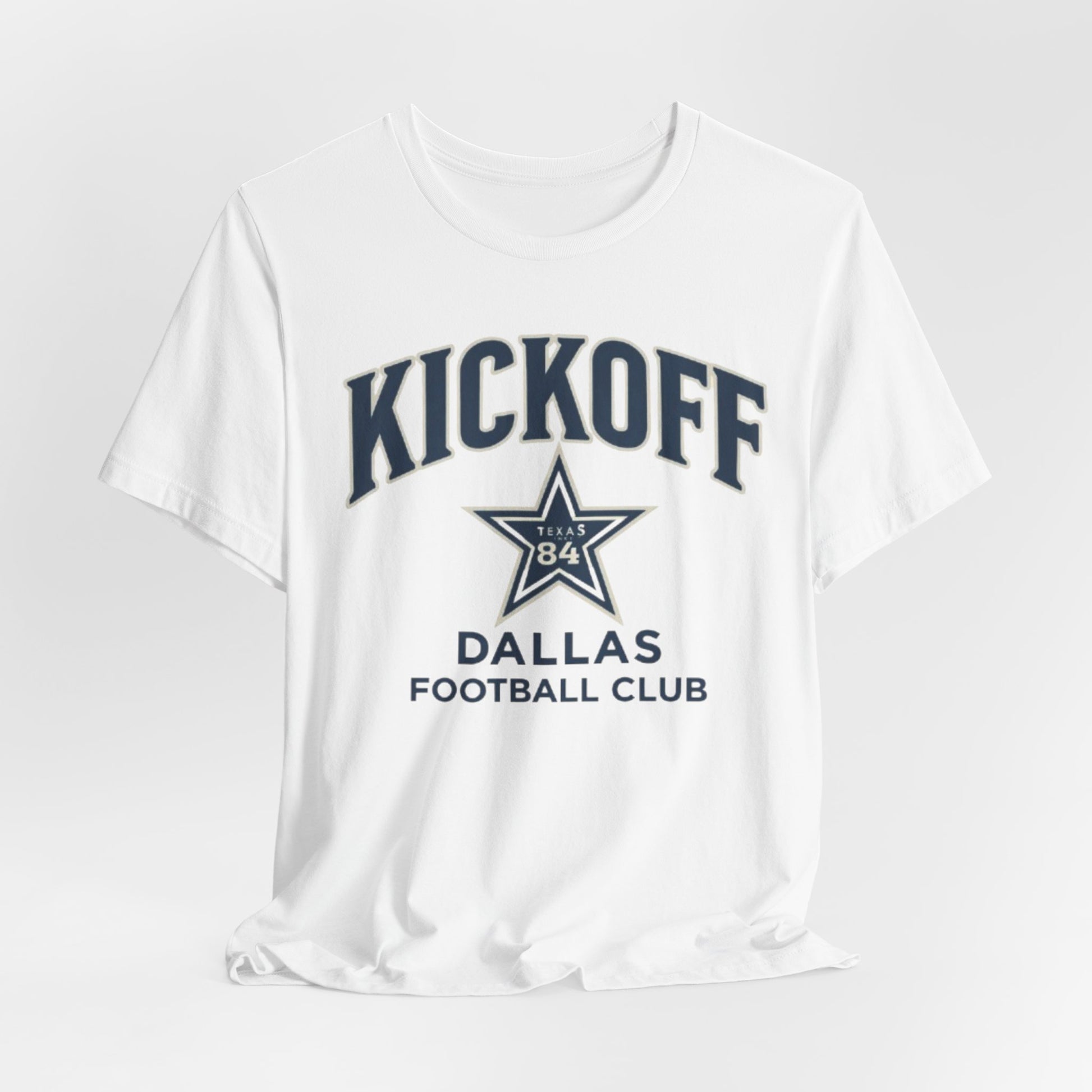 Lavender Kickoff Dallas Football Club Tee — Vintage Star Game Day Shirt