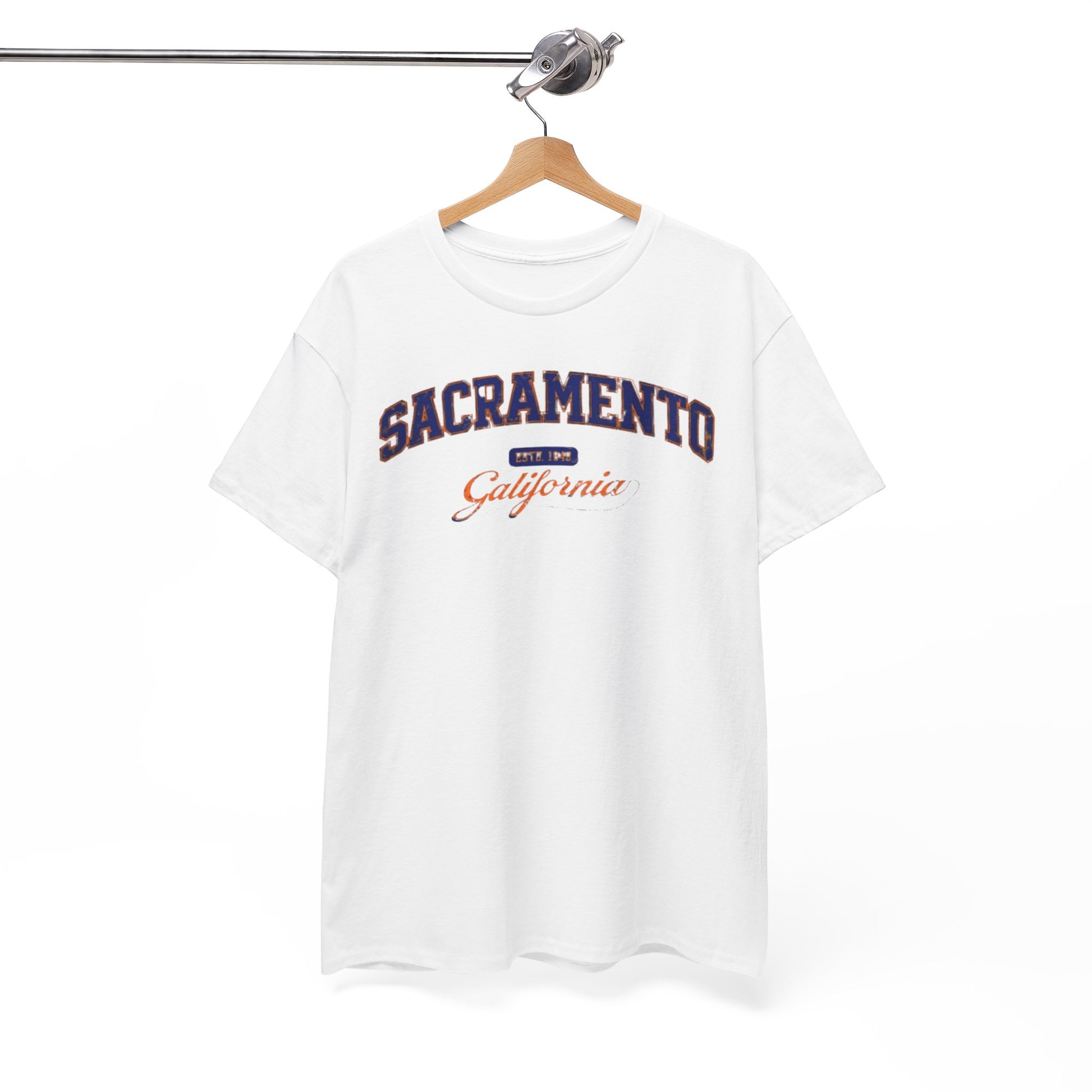 White Smoke Sacramento California Vintage Arch Tee — City  Graphic T-Shirt
