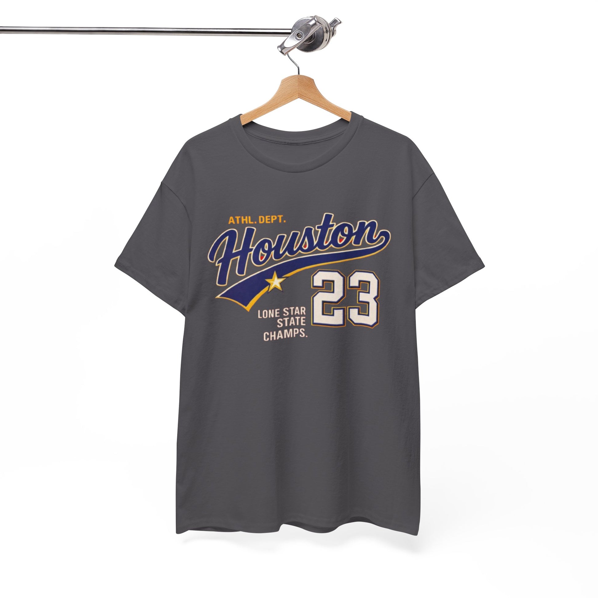 White Smoke Houston 23 tee city athletic shirt retro sports vintage tee