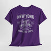 Dark Slate Blue New York NYC Baseball Athletic Dept. T‑Shirt — Vintage Varsity Sports Tee