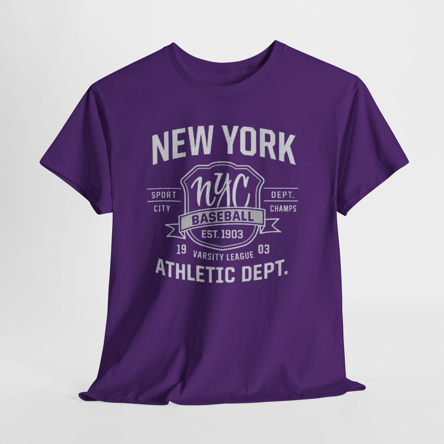 New York NYC Baseball Athletic Dept. T‑Shirt — Vintage Varsity Sports Tee