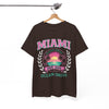 White Smoke Miami Ocean Drive Est. 305 T-Shirt – Retro Sunset Beach Streetwear Tee
