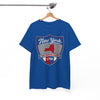 White Smoke New York Shield T‑Shirt — The Empire State 1788 Retro Badge Tee