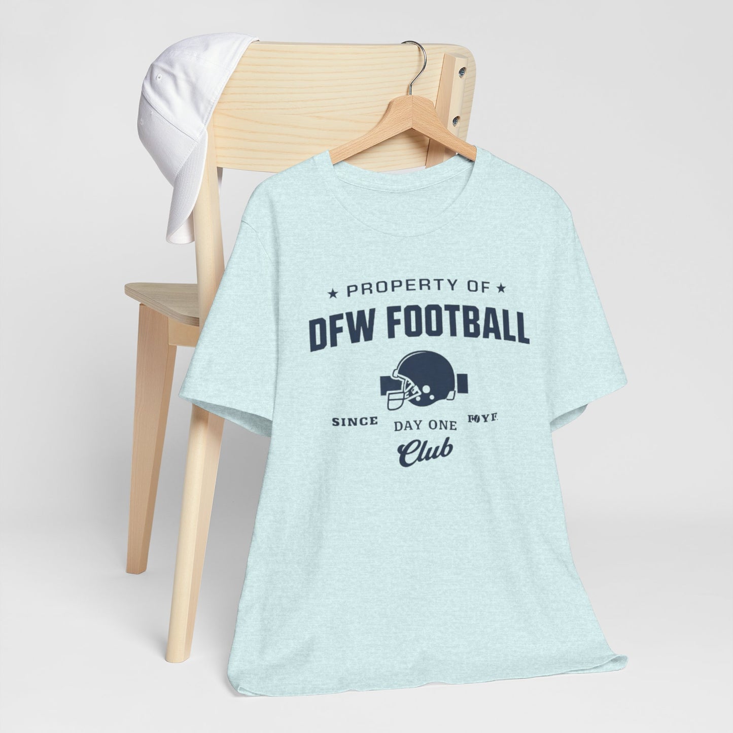 Lavender DFW Dallas Football Club Tee — Property of DFW Football Short Sleeve Shirt