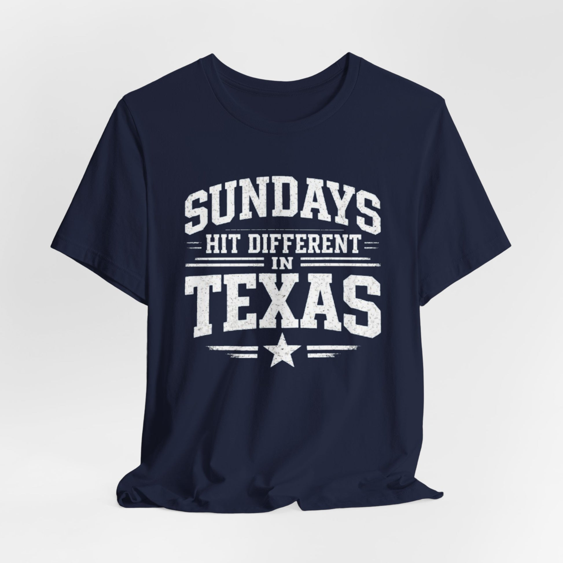 Dark Slate Gray Texas Football Shirt – Sundays Hit Different in Texas Dallas Game Day T Shirt